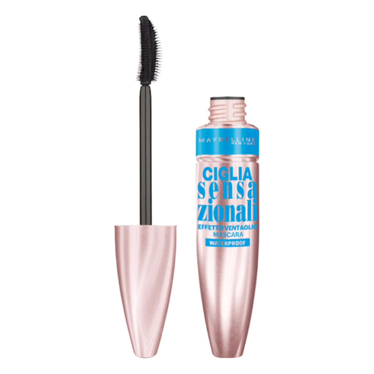 2x Mascara Volumizzante Nero Waterproof Ciglia Sensazionali