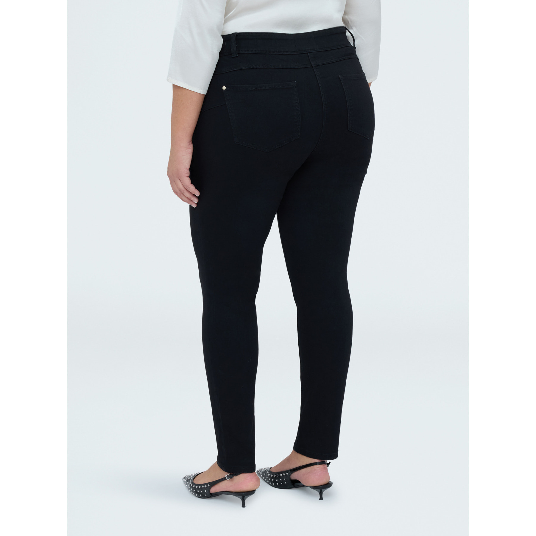 Fiorella Rubino - Jeans Skinny total black - Negro