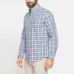 CAMICIA BUTTON-DOWN CON MANICA LUNGA E TASCHINO