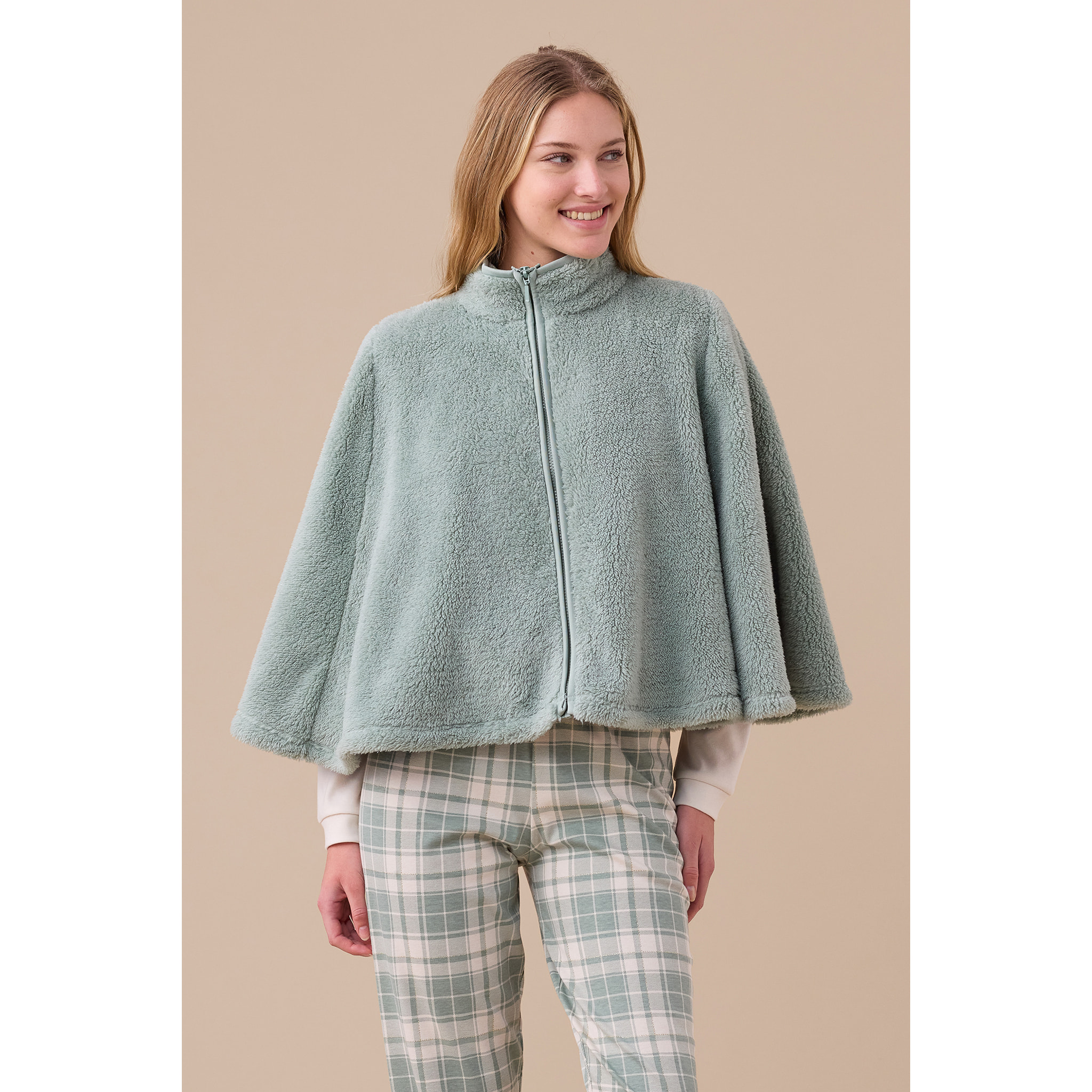 Poncho donna eco pelliccia articolo lurex Noidinotte