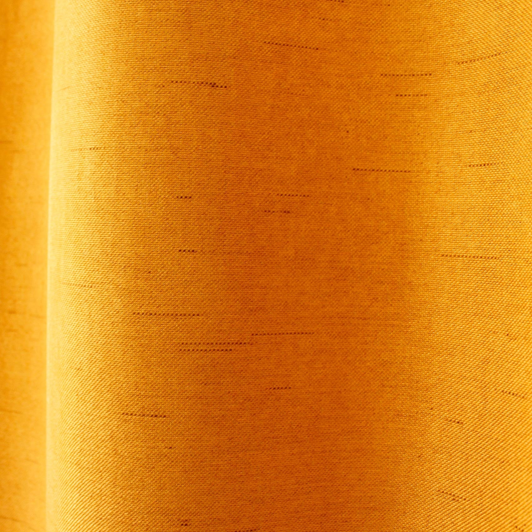 Rideau occultant uni et fileté - Jaune moutarde