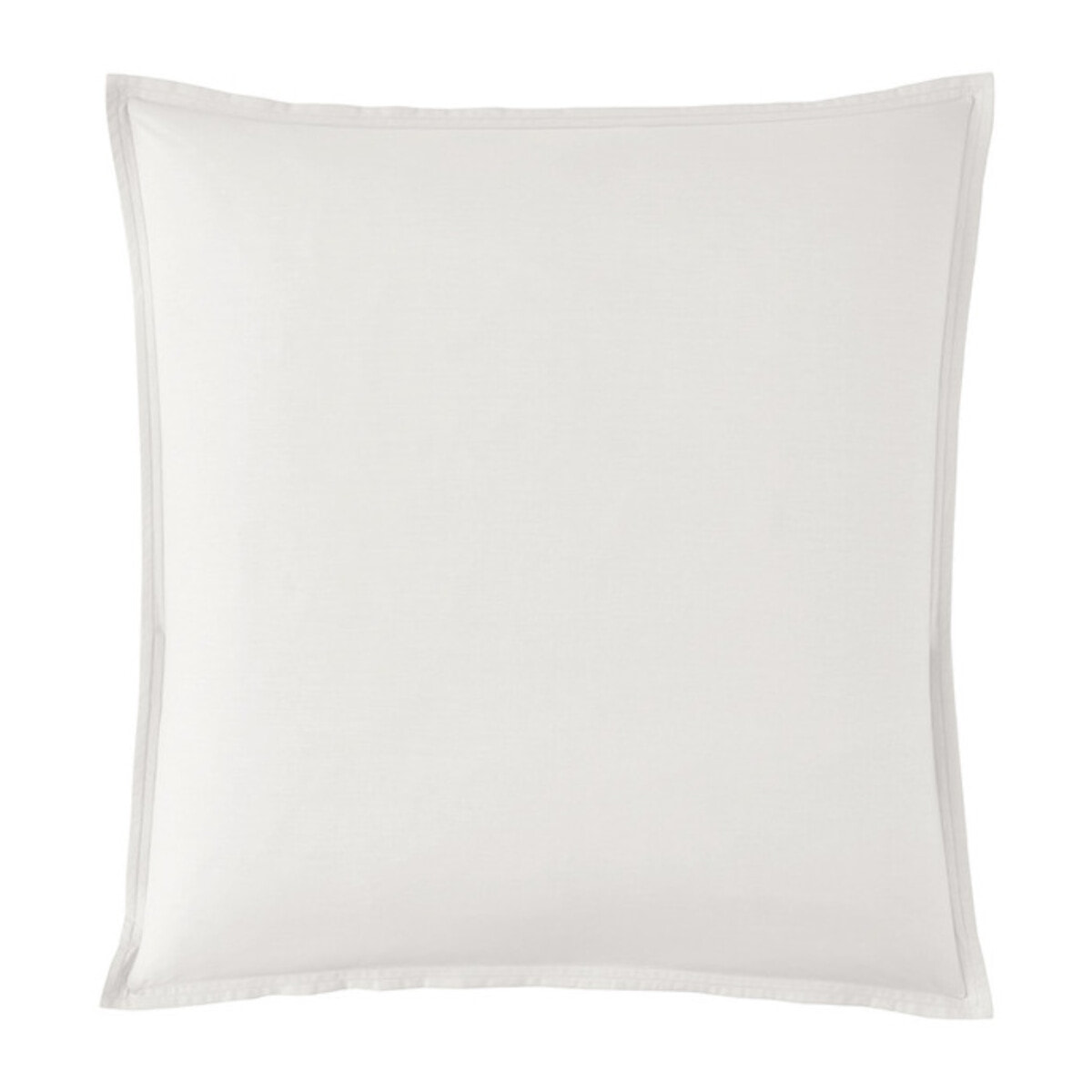 Como - Taie d'oreiller blanc ivoire en percale de coton - 65x65cm.