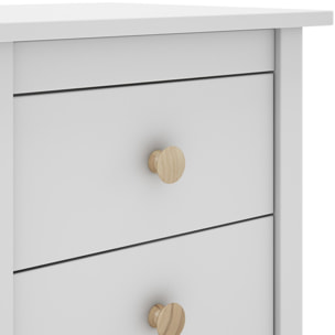 Table de chevet enfant 2 tiroirs en bois - MELVIN