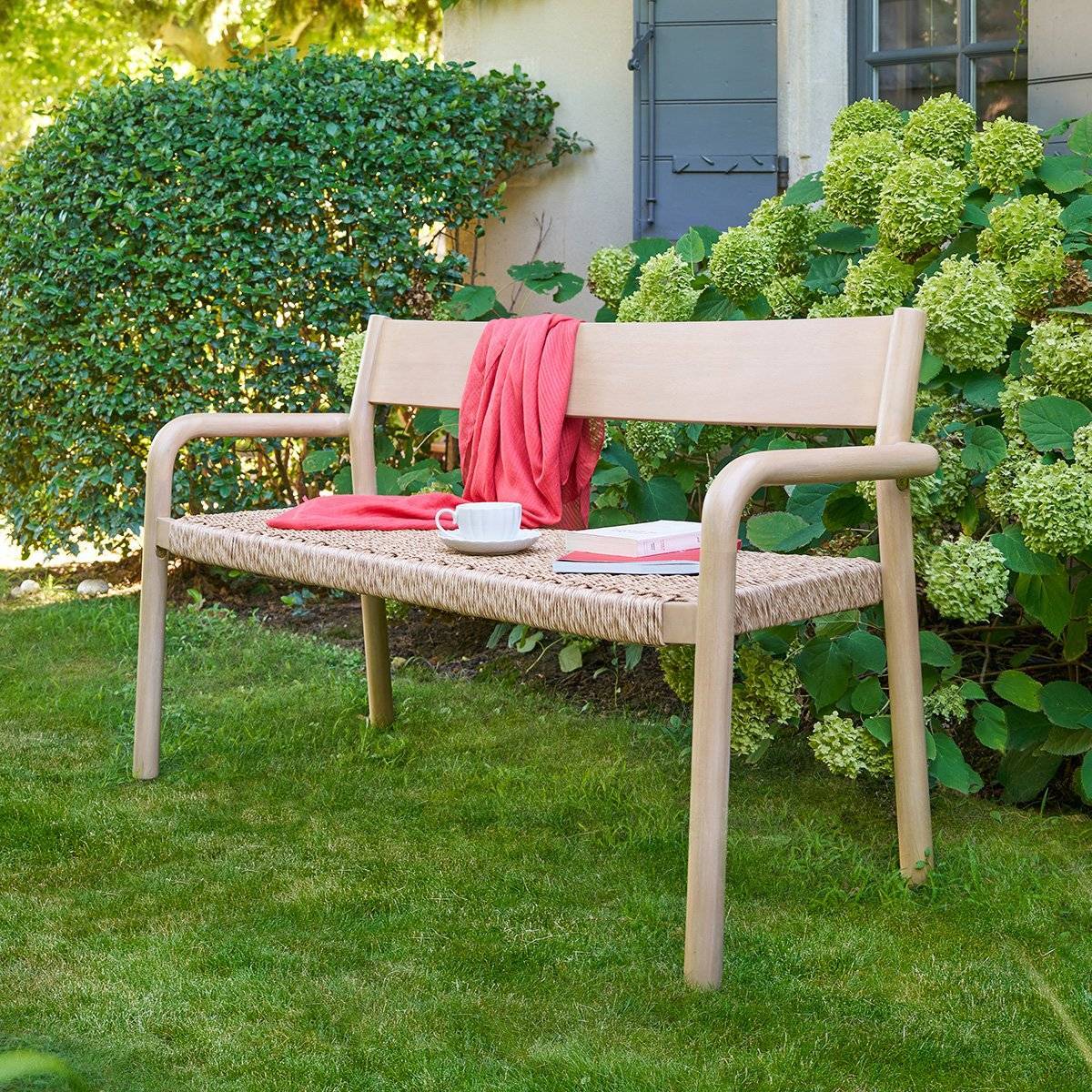 Banc de jardin Wooky 3 places beige