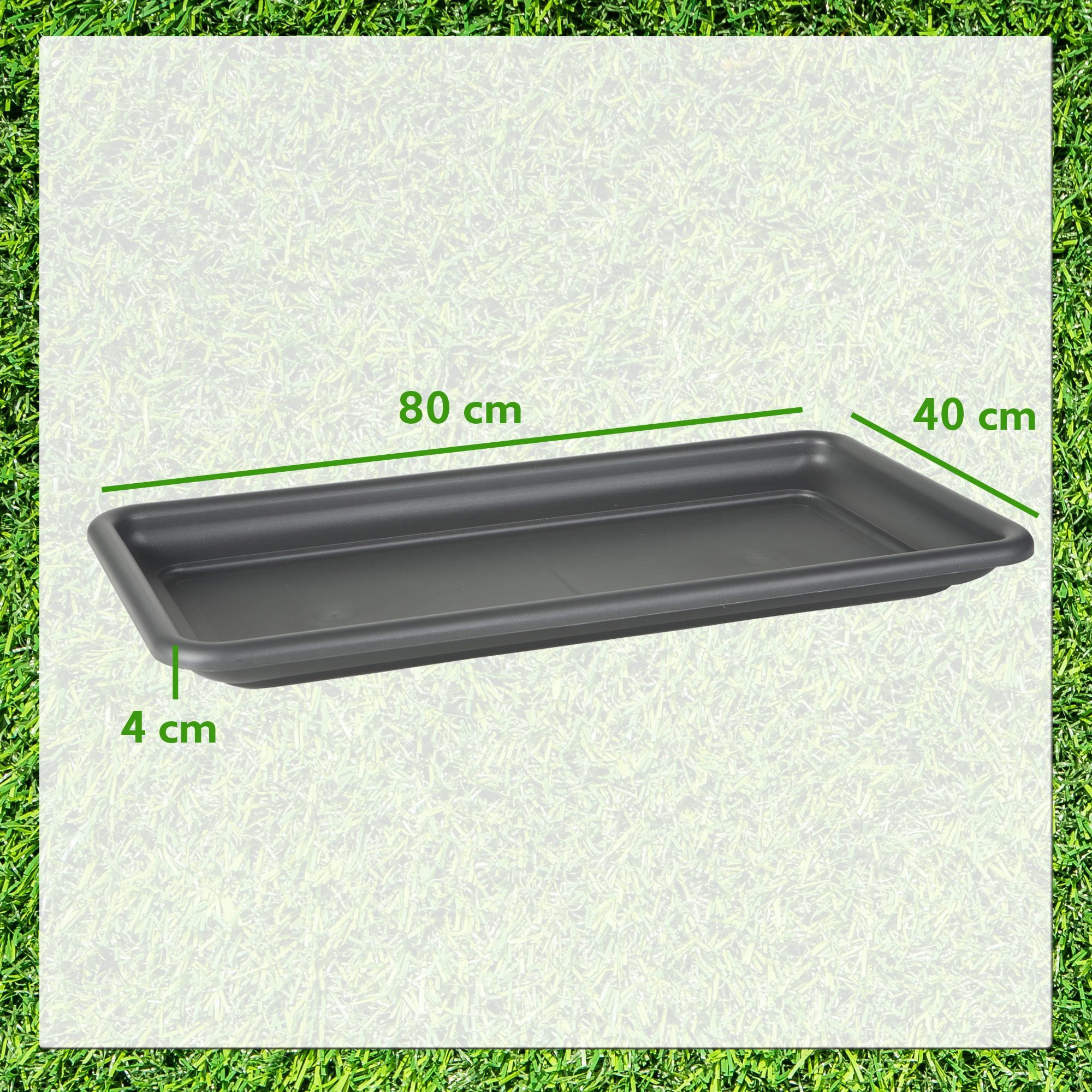 Bandeja para maceta modelo Vulcano Zanvic gris