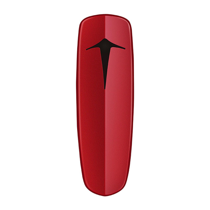 DAM Instrumento cosmético belleza facila integral: ultrasonidos,calor, vibración y luz roja y azul. 15,2x5,4x5,4 Cm. Color: Rojo