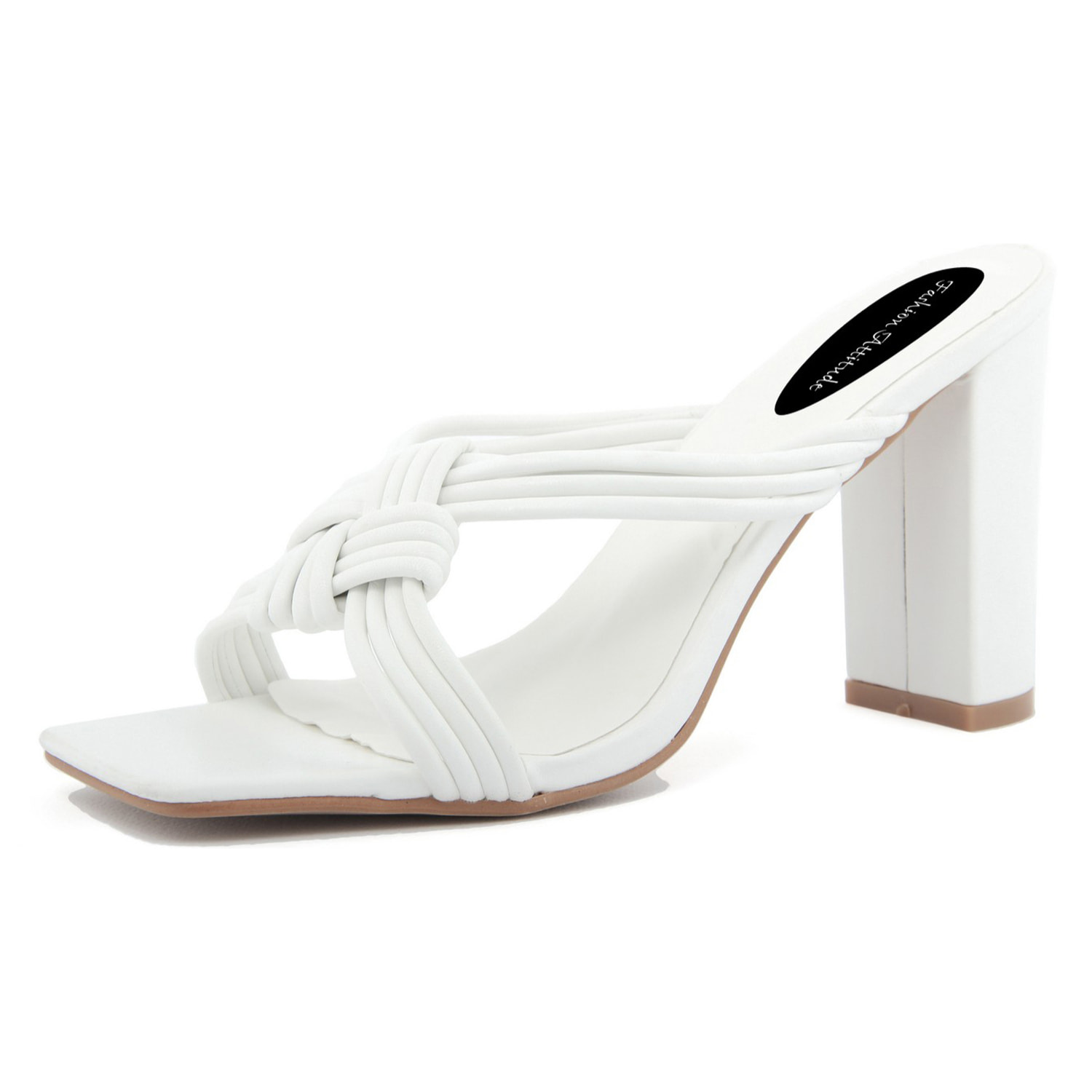 Sandalo con tacco Donna colore Bianco