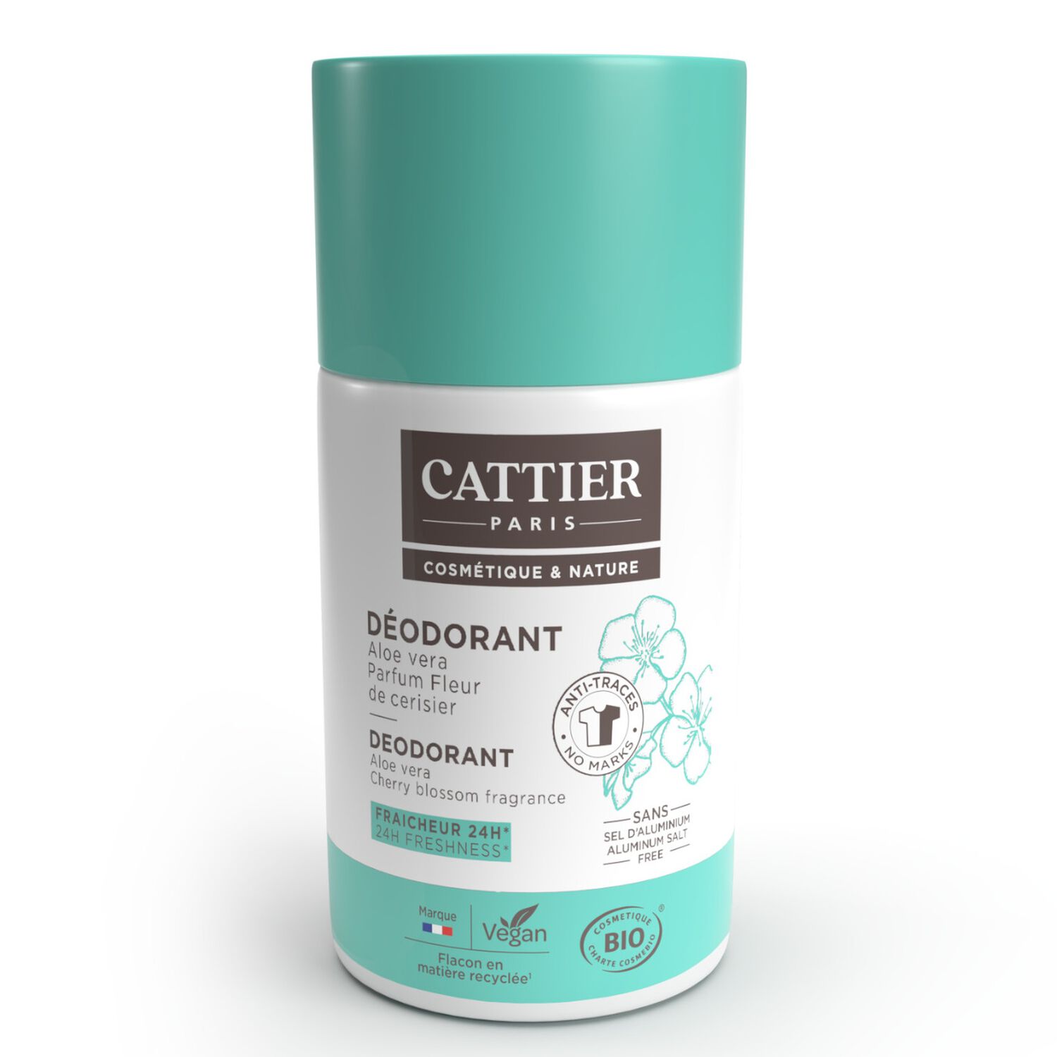 Déodorant Roll-On - Aloe Vera Parfum Fleur de Cerisier 50 ml