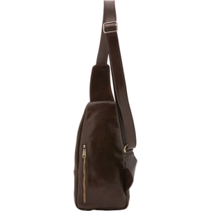 Borsa a tracolla  da uomo In Vera pelle Made in Italy 35x16x5 cm