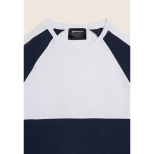 T-shirt con blocchi di colore