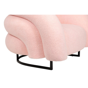 Sillon Boucle Rosa Hanko 89x85x74 Cm