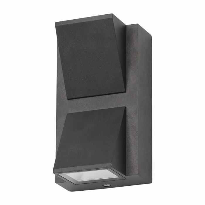 Forlight Aplique Ip54 Loyd Double Emission Led 4,1W 3000K Negro 155Lm