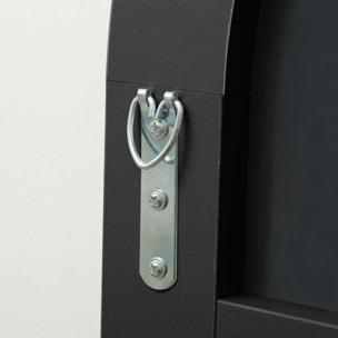 Espejo de Pie Cuerpo Entero Arqueado, 150x50 cm, Espejo de Cuerpo Entero, Independiente, Apoyado y de Pared, Sin Marco, para Dormitorio, Salón, Negro