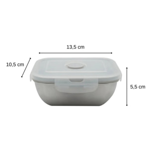 Lunch box inox allant au microonde avec couvercle Fackelmann