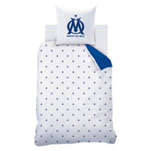 Parure de lit 100% Coton, OM ONDEBLUE