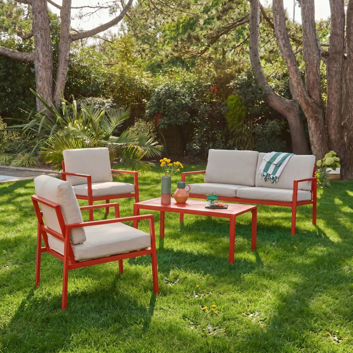 Salon de jardin aluminium 4 places ONARA