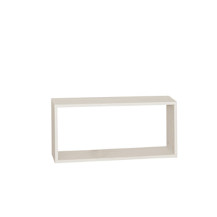 Mueble auxiliar de madera lacada en tono beige Alto: 38 Largo: 80 Ancho: 20