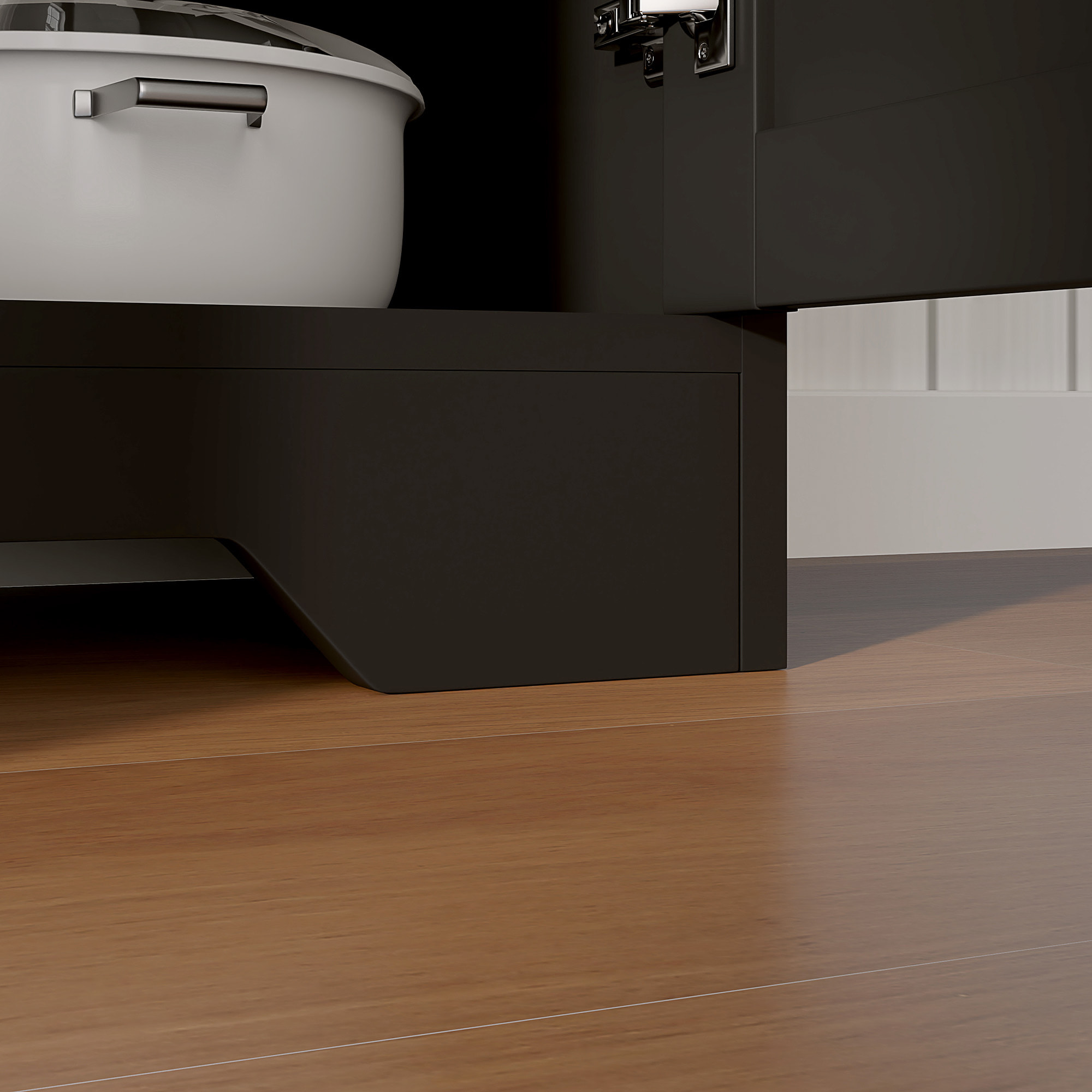 Buffet 2 portes 2 étagères 2 tiroirs style rural chic façades portes à croisillons poignées anneaux métal doré noir aspect bois