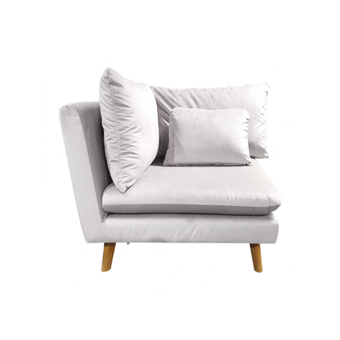 Angle en tissu velours pour canapé modulable - GARY