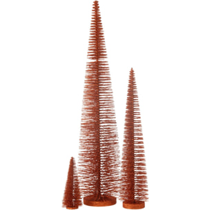 J-Line décoration Sapin de Noël Paillettes - plastique - cuivre - large