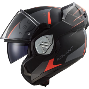 CASCO MOTO MODULAR LS2 FF906 ADVANT CODEX MATT BLACK TITANIUM (E22.06)