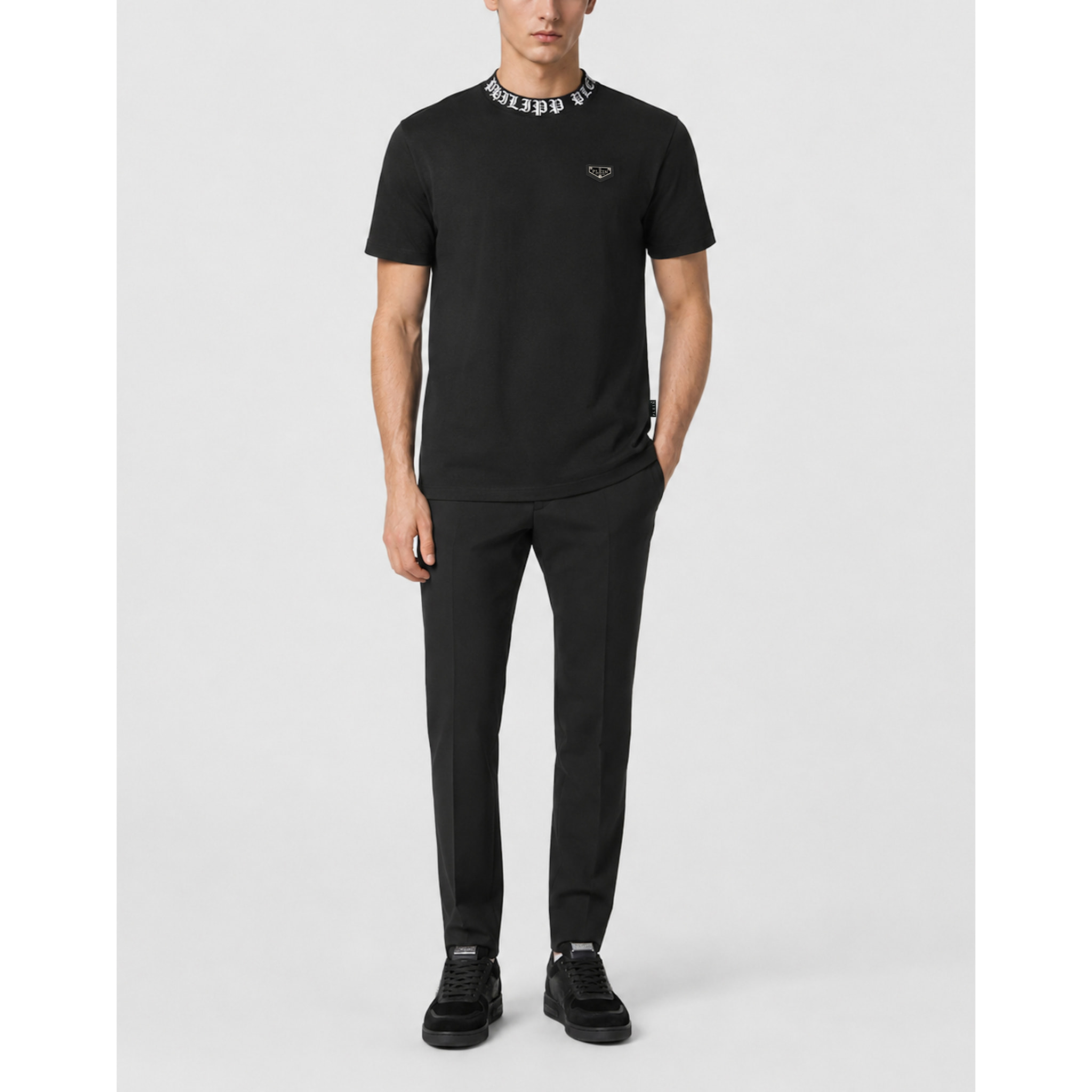 PHILIPP PLEIN Camiseta de cuello redondo y manga corta