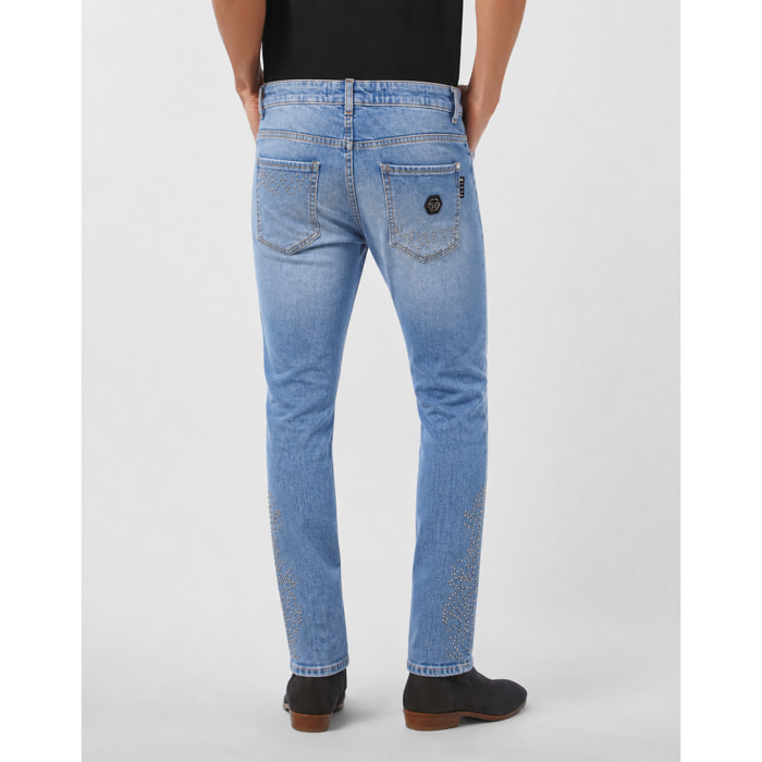 PHILIPP PLEIN Pantalones vaqueros Corte superrecto