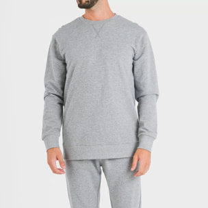 Sudadera básica deportiva gris