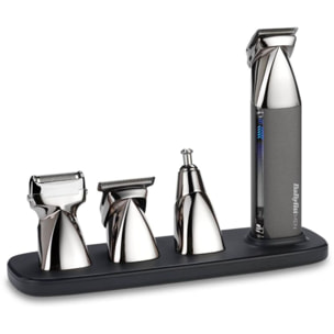 Tondeuse multi usages BABYLISS MT996E Super-X Metal Series,  12 hauteurs de coupe, précision 0,2 mm, autonomie 300 mn