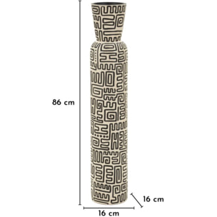 VASO RESINA NAIROBI CM Ø 16X86 (APERTURA CM Ø 12,5)