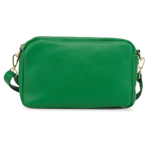 Borse Donna colore Verde-in pelle Made in Italy 28x24x18cm