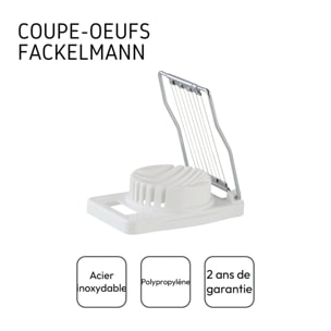 Coupe-œuf dur plastique et inox Fackelmann Handmade Tradition