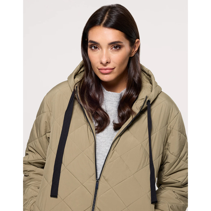 Chaqueta con Capucha Caqui - Dumosa