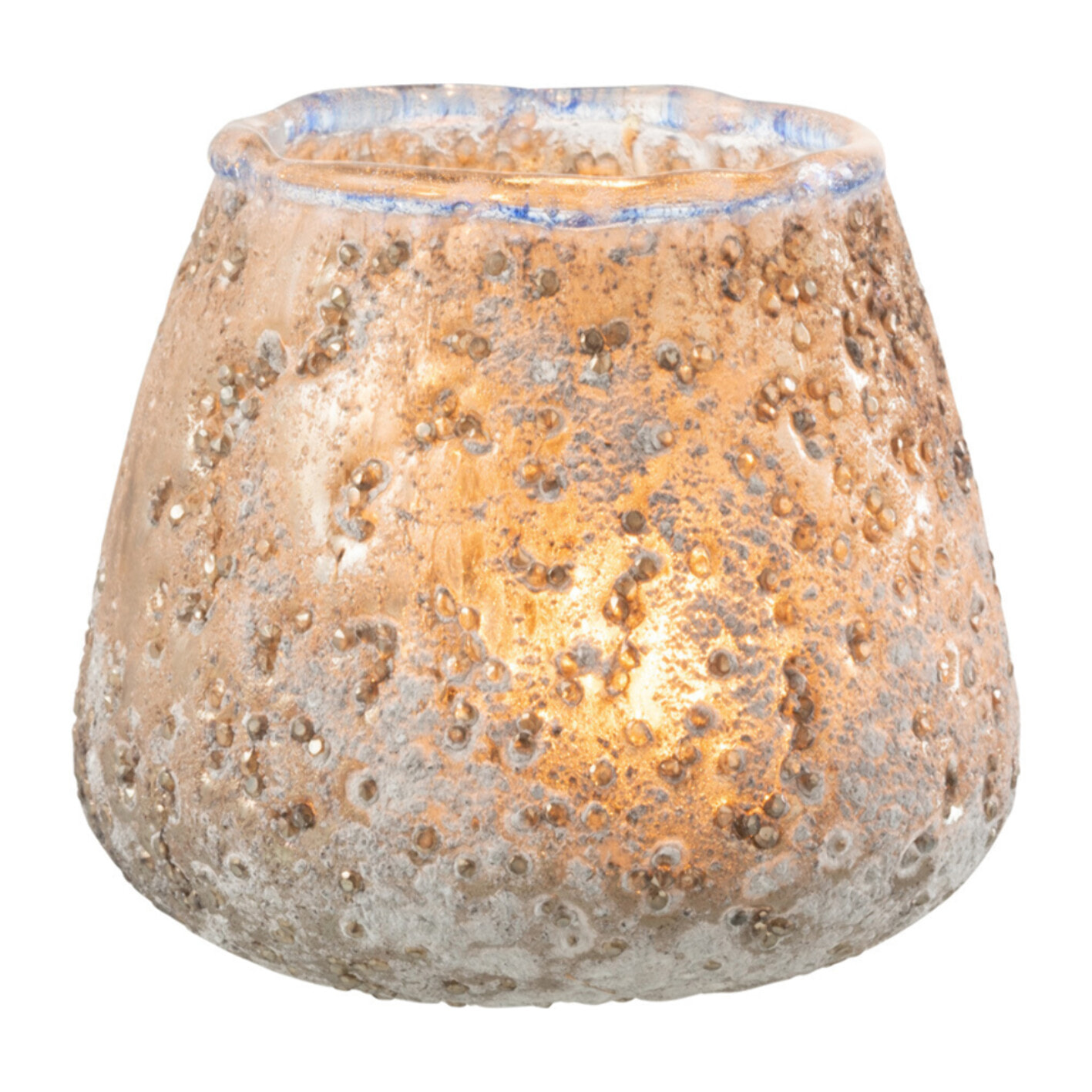 J-Line bougeoir - verre - gris - small - 3 pcs