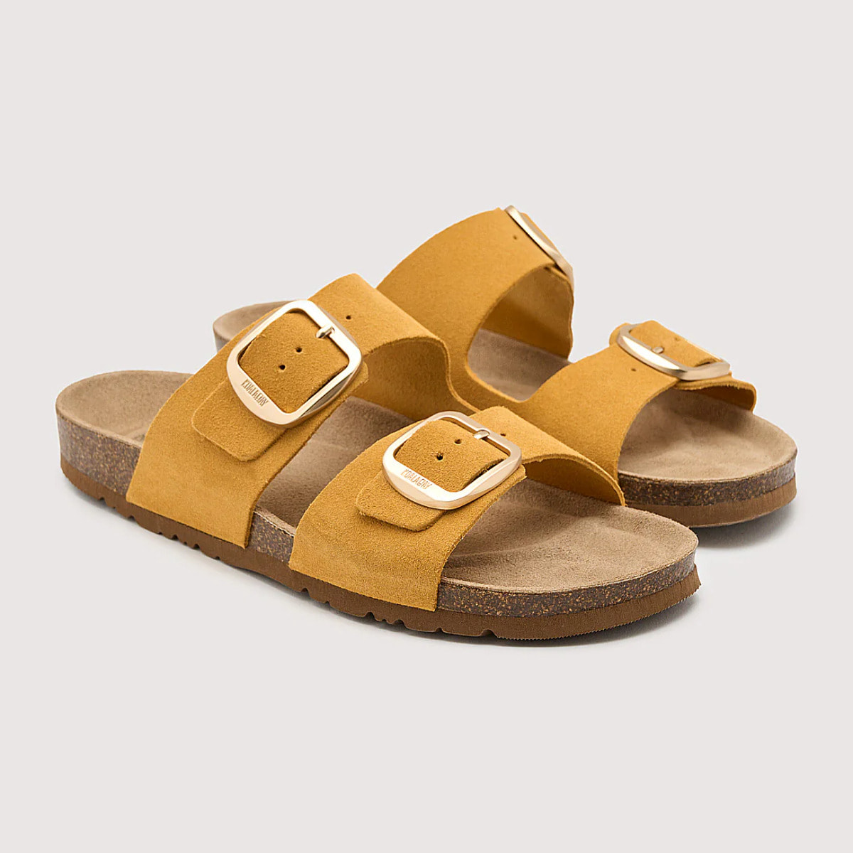 Sandalia Bio Hebilla Mostaza - Emerald