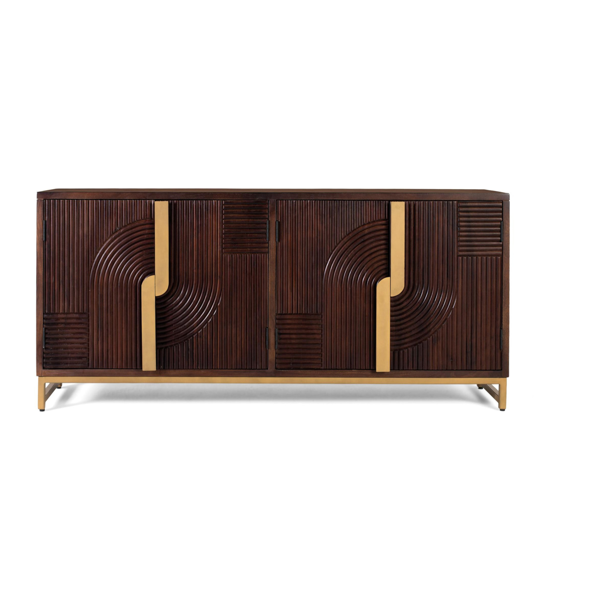 Aparador de Madera de Mango Estilo Rústico Moderno