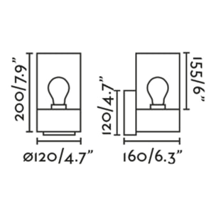 KILA Applique gris foncé ambre