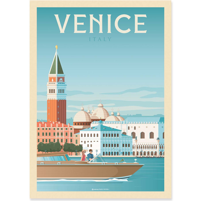 Affiche - Venice - Olahoop Travel Posters