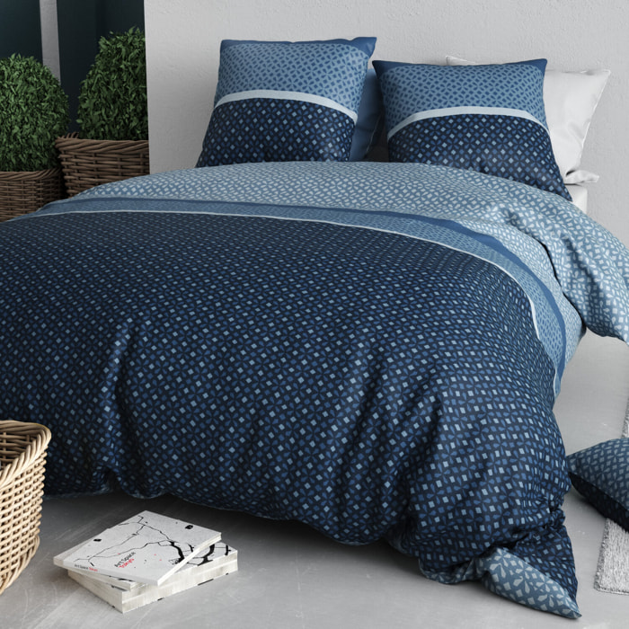 Parure housse de couette imprimé 100% polyester - rosie