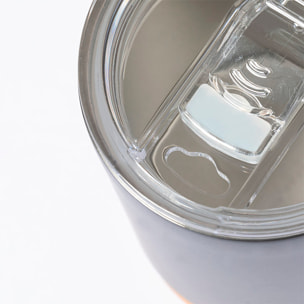 Tazza termica in acciaio e sughero da 330 ml. Doppia parete caldo/freddo
