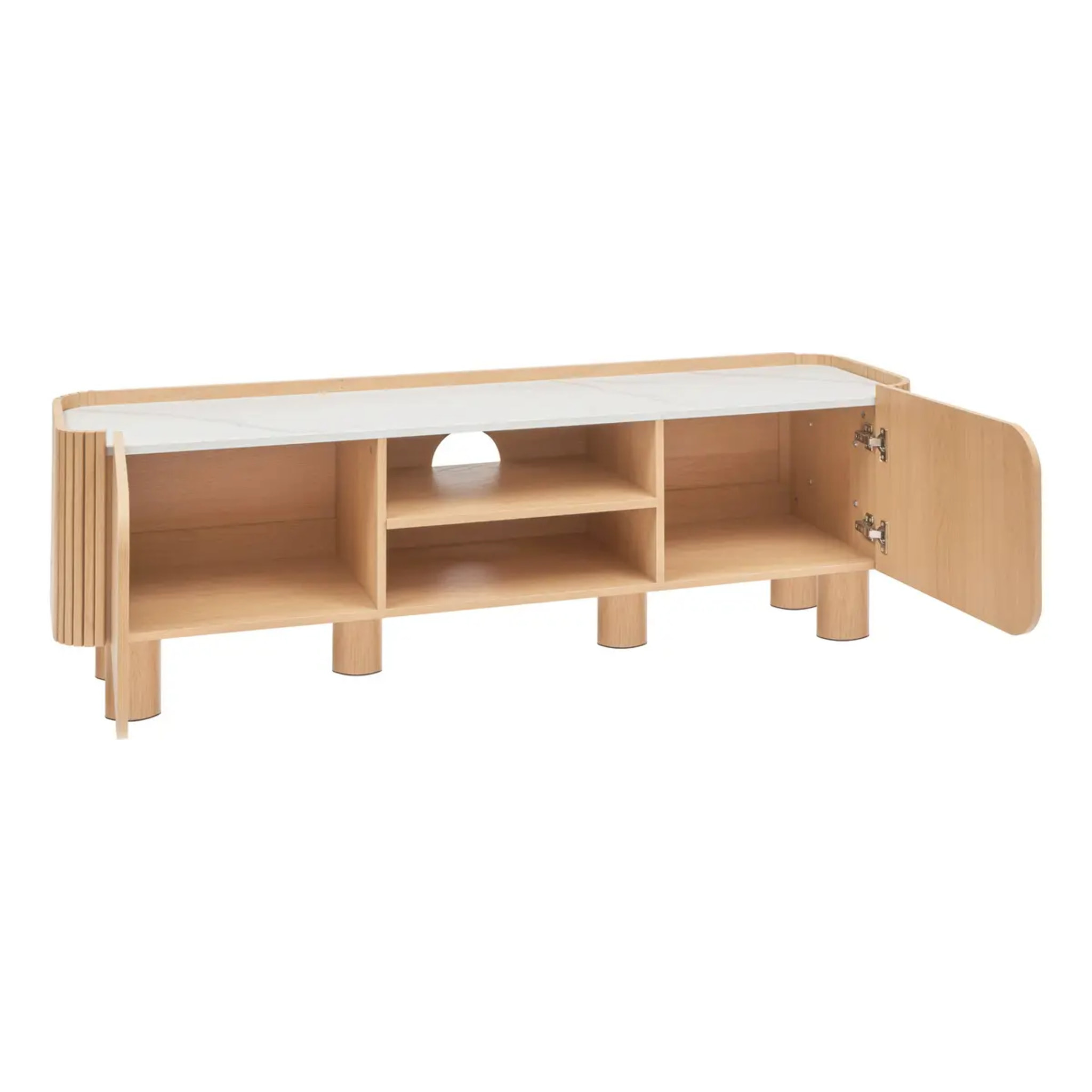 Meuble TV 2 portes Homelya H50cm
