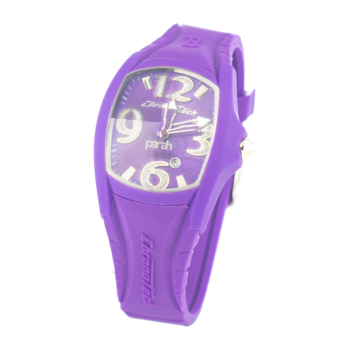 Reloj Chronotech CT7134L-11 Mujer Analogico Cuarzo con Correa de Caucho