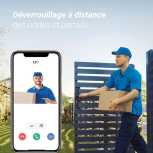 Sonnette connectée EZVIZ EP7-2K/Connecté ss fil+ panneau solaire