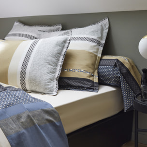 Ensemble drap plat et 2 taies Marlow - Beige