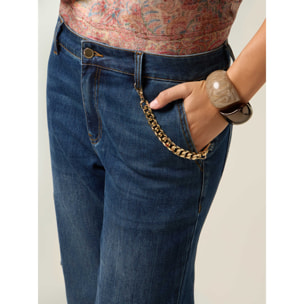 Oltre - Jeans slim workwear - Blu