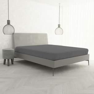 LENZUOLO SOTTO CON ANGOLI MAX COLOR, 100% COTONE MADE IN ITALY