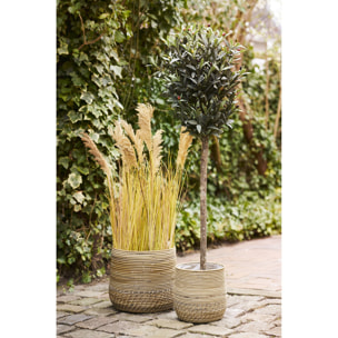 Moro - Set 2 cesti in rattan kubu naturale (piccolo e grande)
