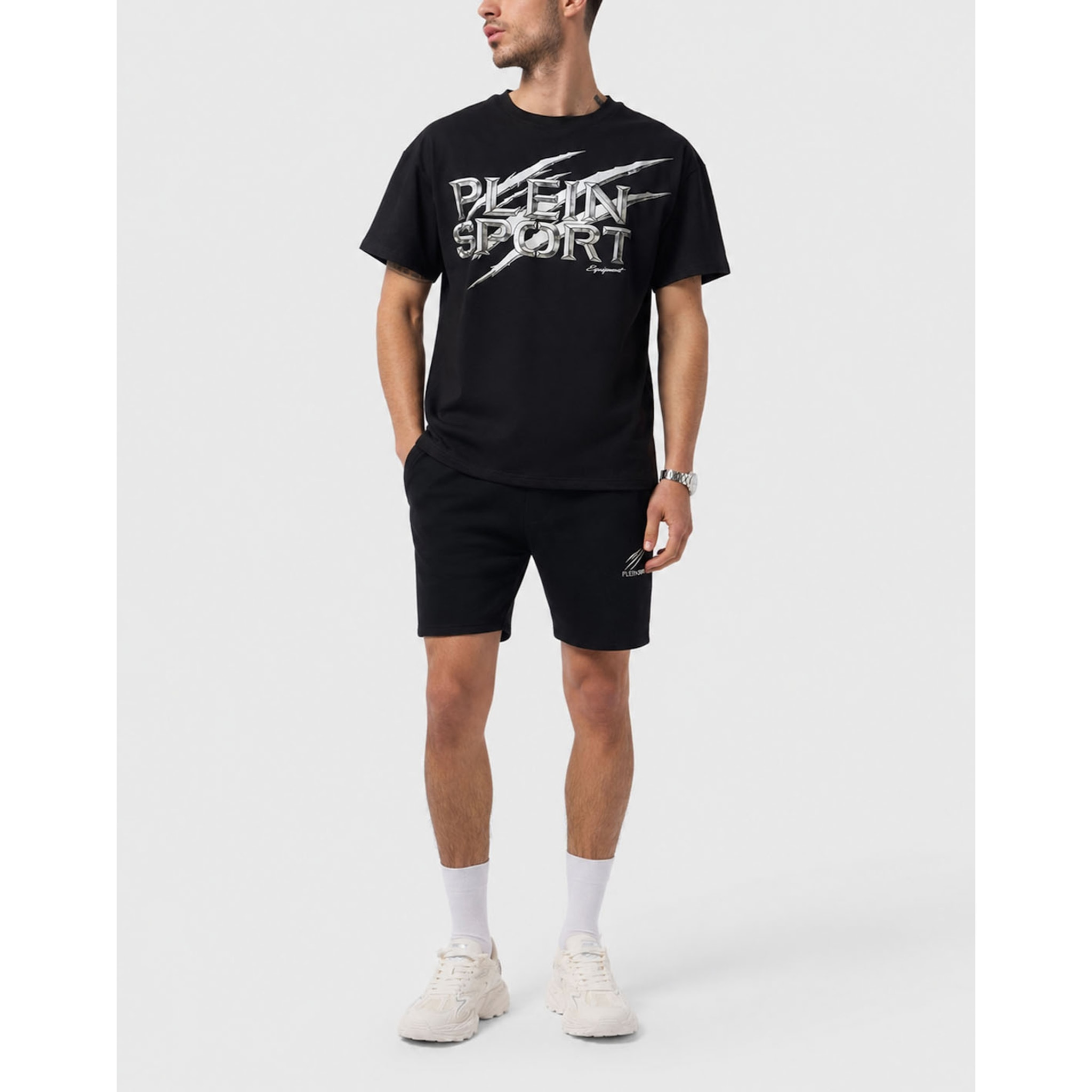 PLEIN SPORT Camiseta de cuello redondo y manga corta LOGO