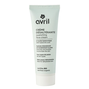 Crème désaltérante  - Crème Certifiée bio 50 ml