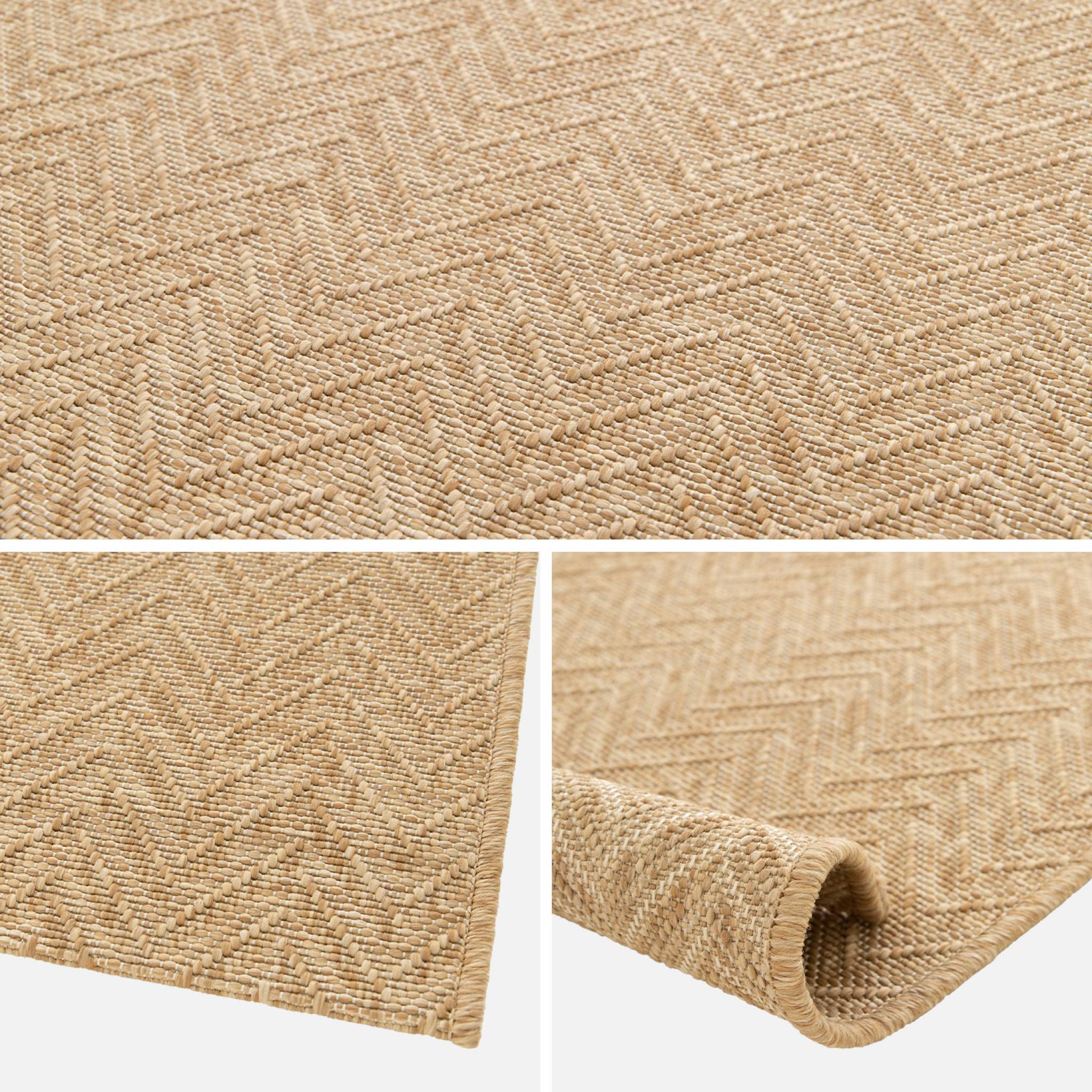 Tapis intérieur/extérieur effet jute coloris naturel OLIVER